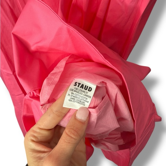 Staud Wells Midi Dress Plumeria Size 16 - Picture 15 of 16